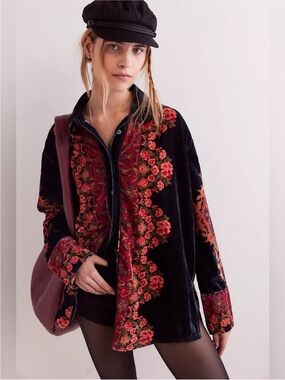NWOT Free People We The Free One Night Velvet Top